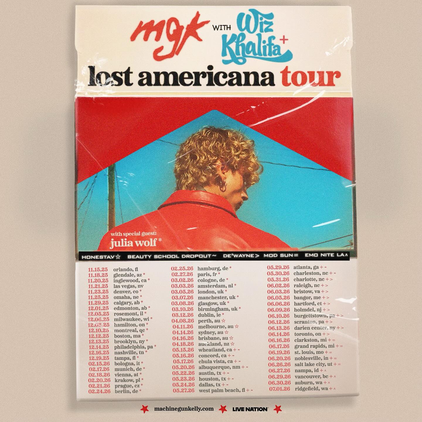 Julia Wolf Tour Poster 2026